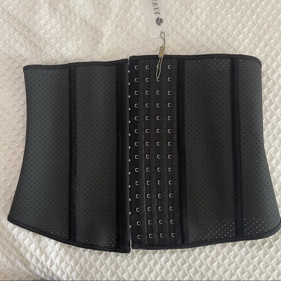 NEW Yianna Corset Waist Trainer Cincher Curvy Control Black Shaper - Picture 6 of 8